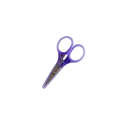 purple handled embroidery scissors  with purple blade cover